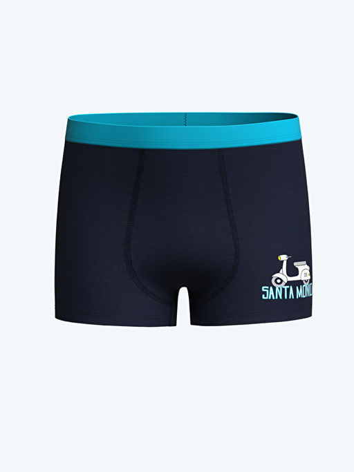 Bask?l? Erkek ?ocuk Boxer 3l? - Waikiki фото 2
