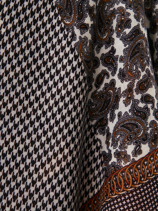 Большой, мягкий, тонкий и очень нежный двусторонний платок с рисунком. - Tantino фото 4