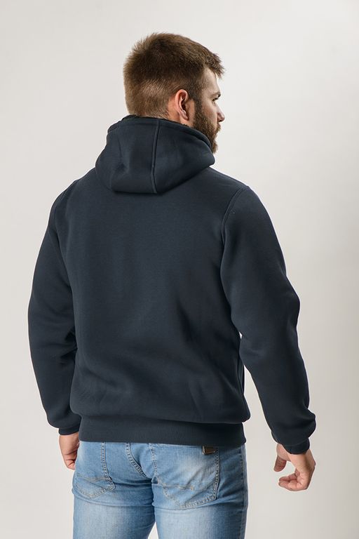 Толстовка М-1030: Футер 3-х ниточный с искусственным мехом Графит - Relay фото 3