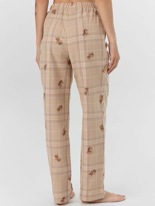 Комплект женский домашний бежевый с принтом мишек - Mark formelle фото 8