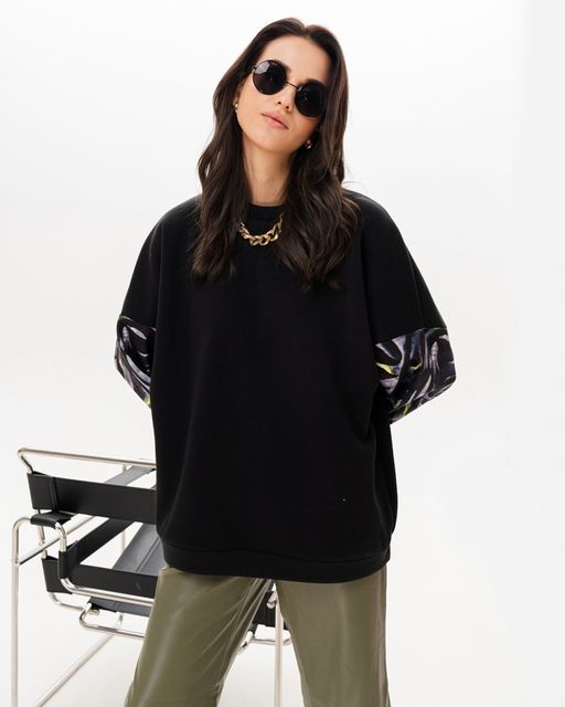 Свитшот с принтованными рукавами SSR003 - Sahar art lab фото 4