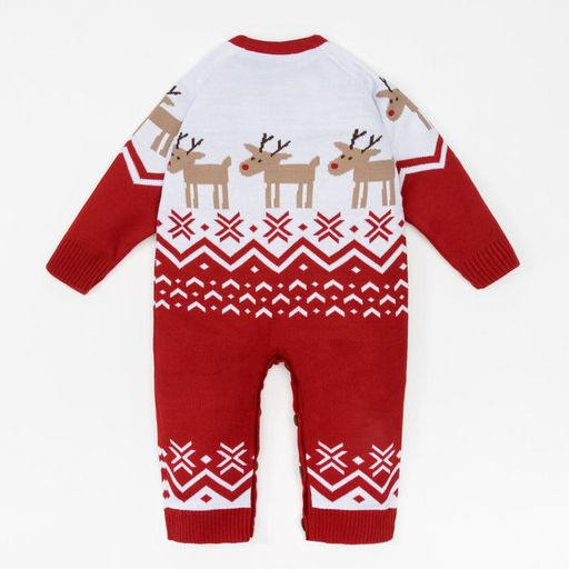 Комбинезон вязаный Крошка Я Оленята, рост 68 см фото 7