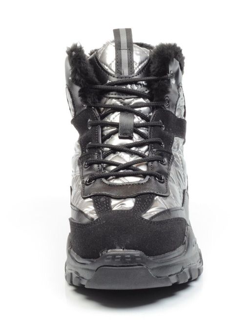 04-8524-4 BLACK Ботинки женские зимние (искусственные материалы) - Фабричный китай фото 6