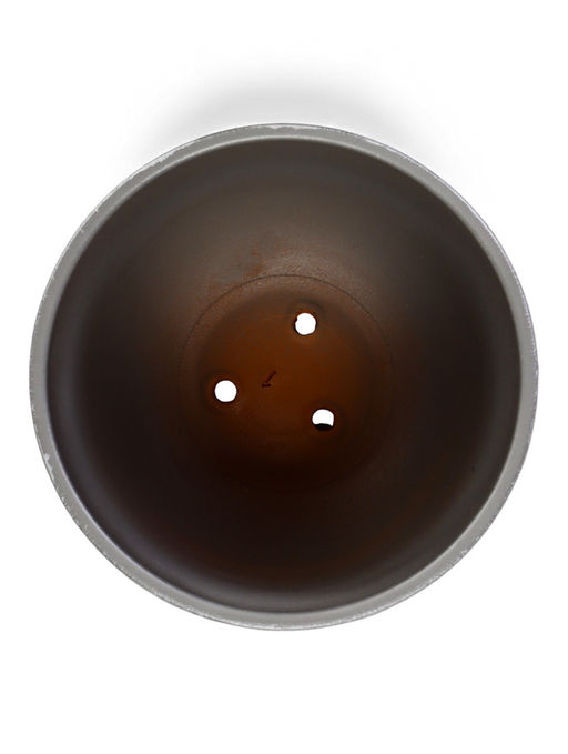 Горшок цветочный с поддоном 3 л, d18/h15,5 см серый керамика, "Перл" (М)