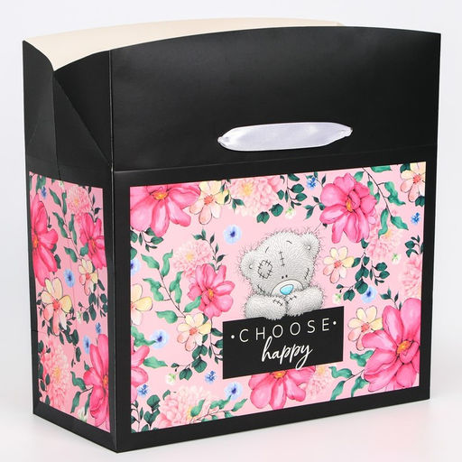 Цена за 2 шт. Пакет подарочный-коробка, 28?20?13 см Choose happy, упаковка, Me To You