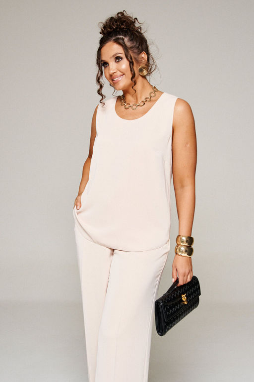 Костюм Beautiful Free 6359 бежевый+чёрный