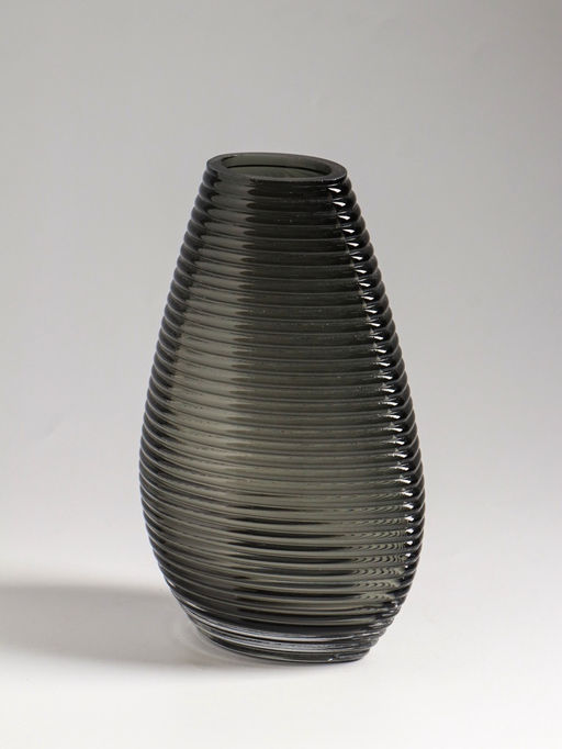 Ваза «Хэдли», 19.5×13.5 см, стекло, серо-зеленая