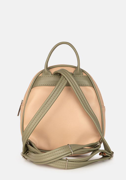 Рюкзак Модель №1466 | кожзам | гладкий | бежевый | Р924-5 | 32510 - L-craft фото 3