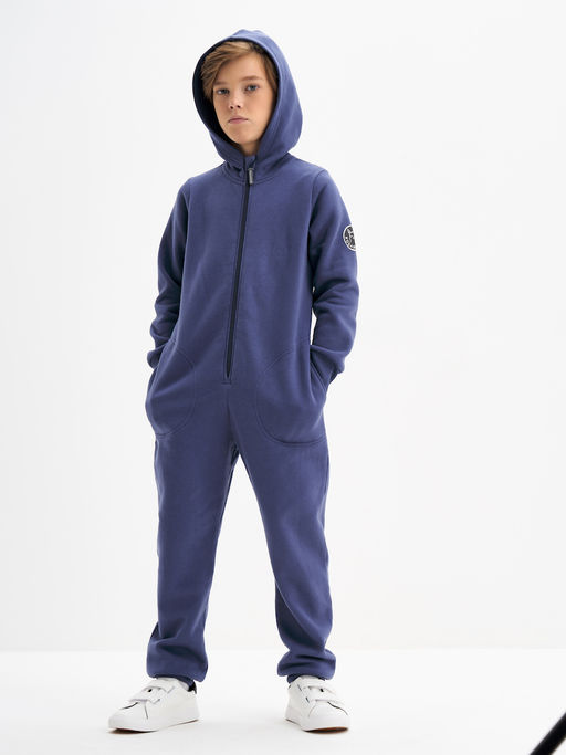 Серо-синий комбинезон для мальчика