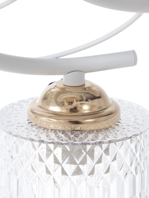 Люстра 20140/5, 3хE27, 60Вт, белый/золото