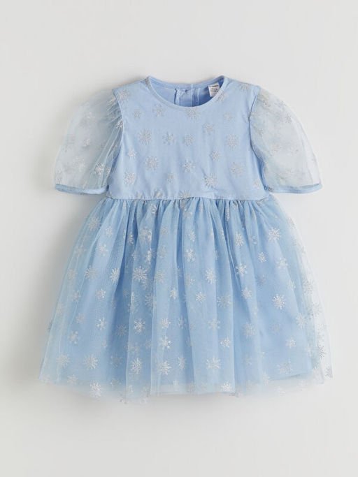 Bisiklet Yaka K?z ?ocuk T?t? Elbise