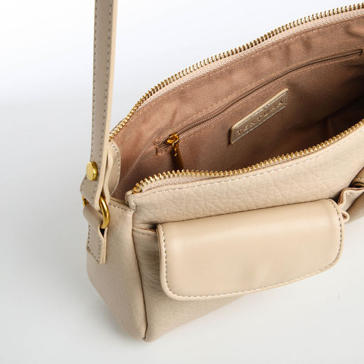 Сумка женская TEXTURA, средний размер, цвет бежевый  фото 8