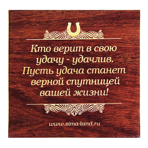 Подкова Счастья, удачи, благополучия, 6,5 х 6,8 см.