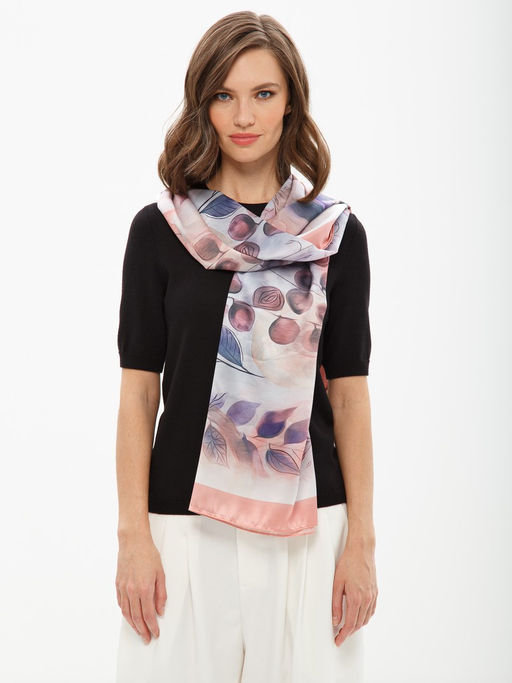 Палантин жен. виск+шелк 90х180 LG34-019-03