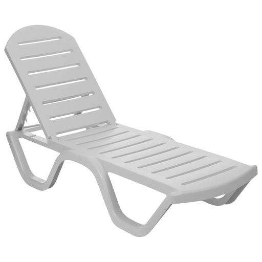 Шезлонг пластиковый, 198 х 62 х 32 см, белый - Simaland фото 5