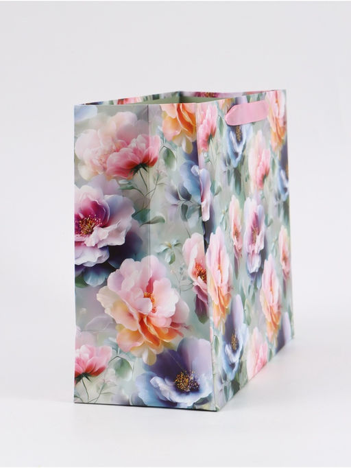 Цена за 2 шт. Пакет подарочный «Цветы», 27×23×11.5 см