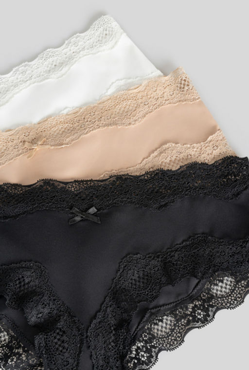 Infinity / Трусы боксер жен.в наборе из 3 шт Verne черный с бежевым - Infinity Lingerie фото 8