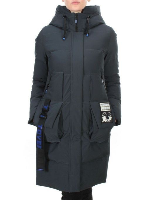20-901 AQUAMARINE Пальто зимнее женское HAPPYSNOW (150 гр. холлофайбера) - Fashion фото 2