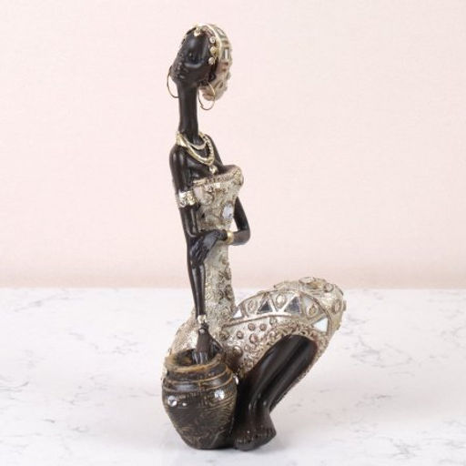 Статуэтка Африканка 10х19,5 см / 25189E /уп 24/ - Галеонтрейд фото 2