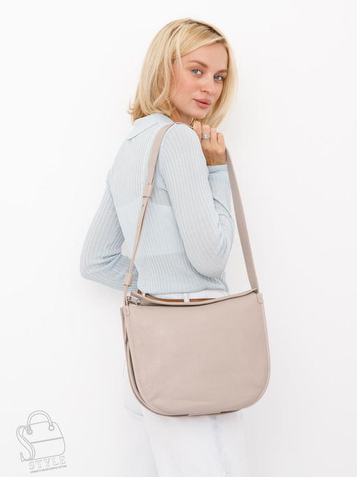 Сумка женская кожаная 1011L apricot Polina&Eiterou  в Новосибирске