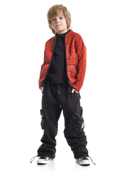 Толстовка на молнии UD 7723 оранж/черный - Mini maxi фото 4