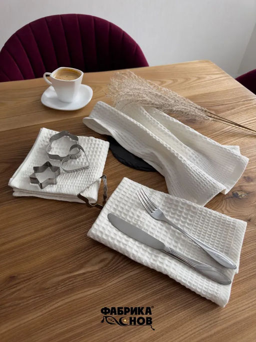 Полотенце вафельное ТВИЛ 38х60 пл. 270 гр/м2 (±5%) - Фабрика снов фото 2