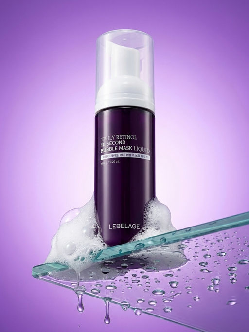 Lebelage Пузырьковый тонер-маска для лица с ретинолом / Truly Retinol 10 Second Bubble Mask, 150 г
