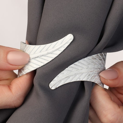 Подхват для штор Лаврушка, d = 6,3 10 см, цвет серый - Арт узор фото 4