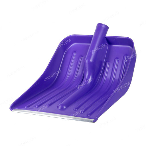 Лопата для снега Комбат с алюм. планкой 430х370мм цветная (10шт) - Радиан фото 2