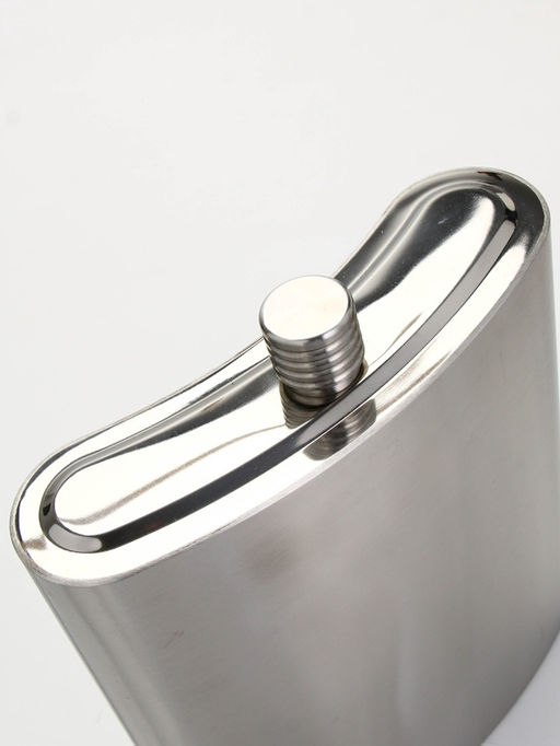 Фляжка для алкоголя СССР, нержавеющая сталь, чехол, 3.8 л