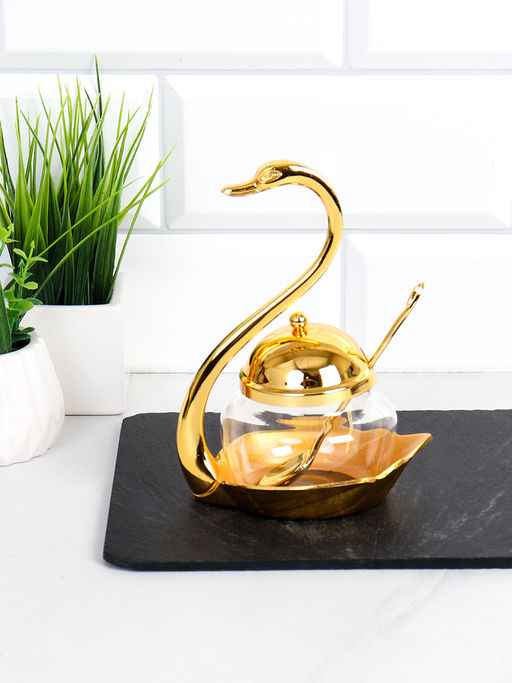 Сахарница Лебедь с ложкой / SWG-991 /уп 60/ - Галеонтрейд фото 2