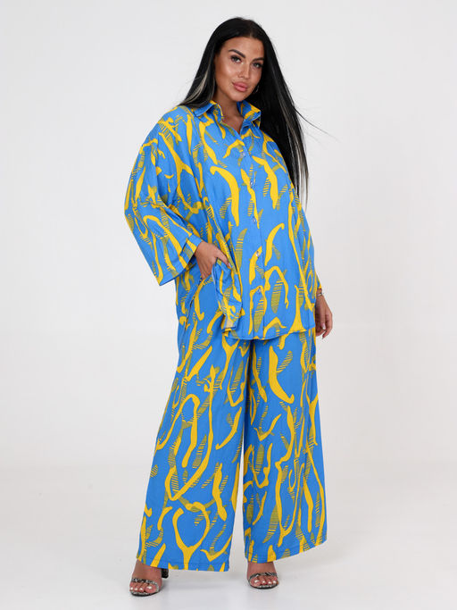 ЖК-561 ЖЕНСКИЙ КОСТЮМ (Голубой) - А-дина фото 3