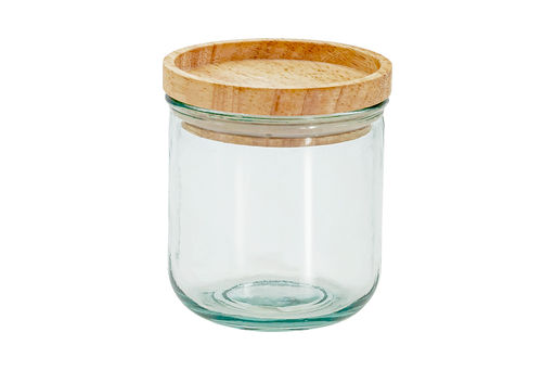 Банка для сыпучих продуктов, 820/350 мл, 3 шт, стекло/дерево, Jars - San miguel фото 3