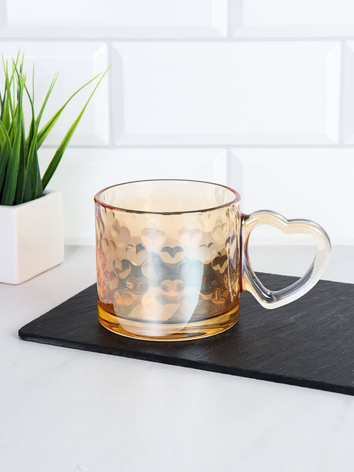 Цена за 2 шт. Кружка 350 мл Сердце / ZB1002H /уп 2/48/ ШТУЧНО шампань