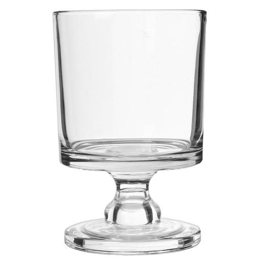 Стеклянный подсвечник на 1 свечу «Бокал на короткой ножке», прозрачный