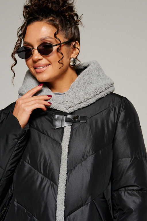 Пальто Beautiful Free 8017 черный