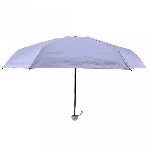 Зонт-мини механический Палитра UPF50+ ткань эпонж (полиэстер) + черное УФ-покрытие, 6 лучей, д/купола 90см, 5 сложений, 18см в сложенном виде, механизм против ветра, ручка с покрытием soft-touch, цвет сиреневый, 218гр (Китай) - Домашняя Мода фото 2