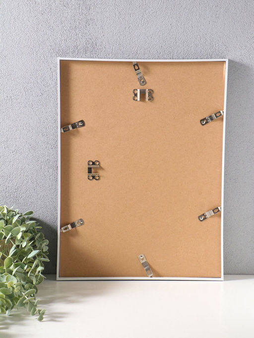 Фоторамка пластик 30х40 см "Современная классика" серый и белый 42,6х32,6х1,5 см