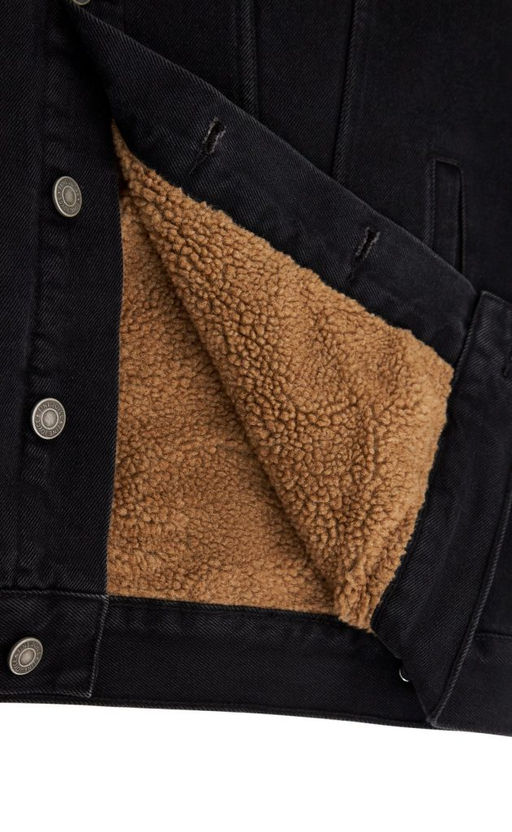 Куртка джинс утепл F021-1370-01W black - Fine joyce фото 8