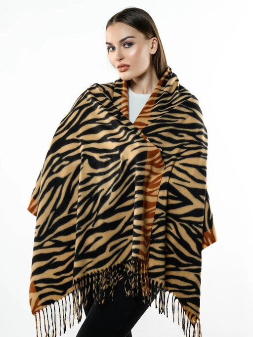 Яркий палантин с анималистичным принтом - Pretty mania фото 2