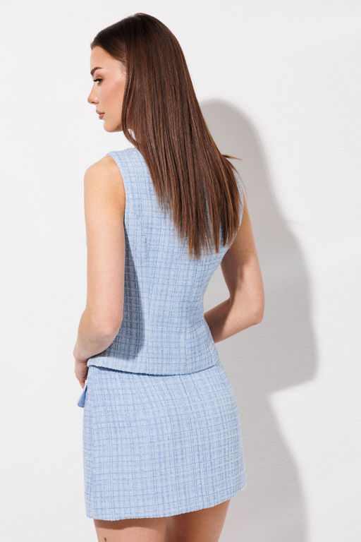 Жилет VN Fashion 1104 голубой