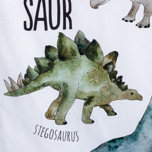 Полотенце Этель Dinosaur, 70х140 см, 100% хлопок 160гр/м2  фото 2