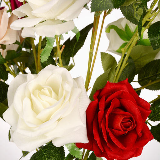 Цветок искусственный Роза 90 см 5 бутонов / NT47-6 /уп 50/400/ - Галеонтрейд фото 32