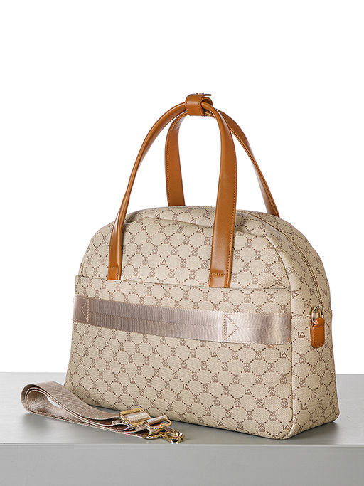 LACCOMA сумка AC89003-мишки бежевый эко кожа  фото 5