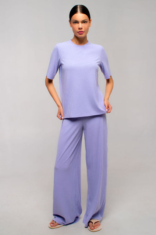 Арт. 10401/5 Пижама с брюками 44-52 (5 шт) Цвет:верх-сиреневый,низ-сиреневый