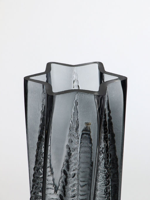 Ваза «Флоранс», 25×11×9 см, стекло, серая