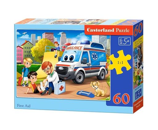 Castorland. Пазл 60 MIDI арт.B-066193 "Первая помощь"