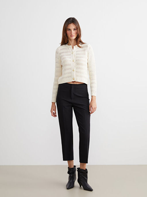 Bisiklet Yaka Ajurlu Kad?n Triko H?rka