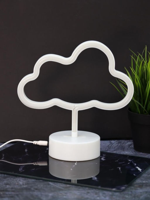 Неоновый LED ночник настольный "Cloud", тёплое свечение (30,5х27 см)