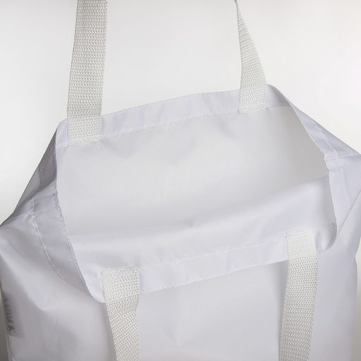 Сумка шопер, 35х0.5х40 см, текстиль, без подклада, белая - Nazamok фото 4